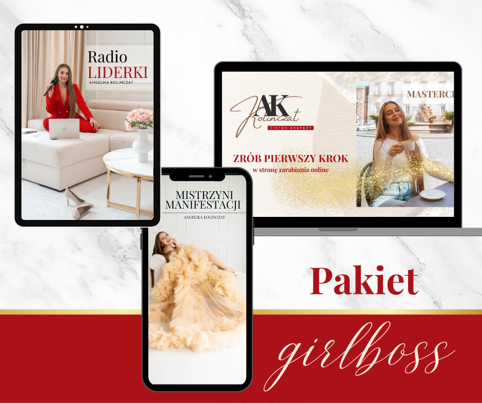 Pakiet #Girlboss – zestaw 3 kursów