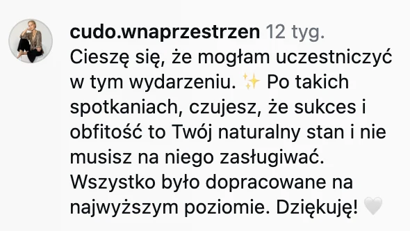 Opinia - naturalny stan obfitości
