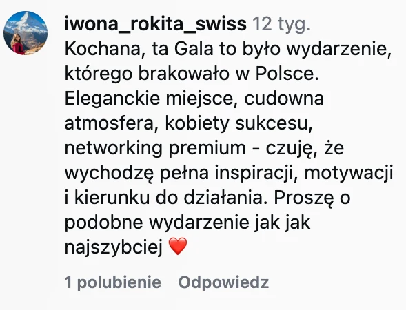Opinia Iwony - wydarzenie którego brakowało w Polsce