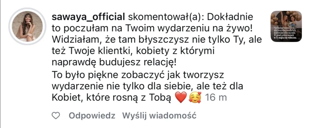 Opinia klientki