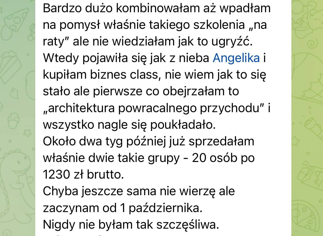 Opinia klientki BC Club - 147 600 zł w 2 dni